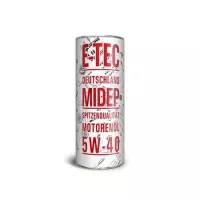 Автомобільна моторна олива E-TEC Midep EVO 5W-40 1л 5337