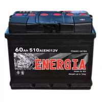 Автомобільний акумулятор ENERGIA 6СТ-60Ah АзЕ 510A (EN)