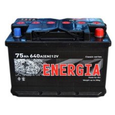 Автомобільний акумулятор ENERGIA 6СТ-75Ah АзЕ 640A (EN)