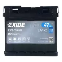 Автомобільний акумулятор EXIDE Premium Carbon Boost 6СТ-47Ah АзЕ 450A (EN) EA472