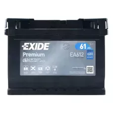 Автомобільний акумулятор EXIDE Premium Carbon Boost 6СТ-61Ah АзЕ 600A (EN) EA612