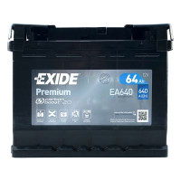 Автомобільний акумулятор EXIDE Premium Carbon Boost 2.0 6СТ-64Ah АзЕ 640A (EN) EA640