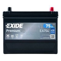 Автомобільний акумулятор EXIDE Premium 6СТ-75Ah АзЕ ASIA 630A (EN) EA754