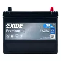 Автомобільний акумулятор EXIDE Premium 6СТ-75Ah АзЕ ASIA 630A (EN) EA754