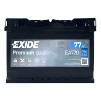 Автомобильный аккумулятор EXIDE Premium Carbon Boost 2.0 6СТ-77Ah АзЕ 760A (EN) EA770