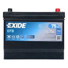Автомобільний акумулятор EXIDE START-STOP EFB 6СТ-75Ah АзЕ ASIA 750A (EN) EL754