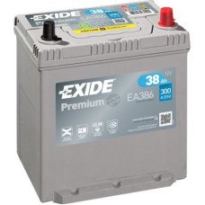 Автомобильный аккумулятор EXIDE Premium 6СТ-38Ah АзЕ ASIA 300A (EN) EA386