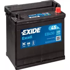 Автомобільний акумулятор EXIDE Excell 6СТ-45Ah АзЕ ASIA 330A (EN) EB450