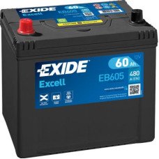 Автомобільний акумулятор EXIDE Excell 6СТ-60Ah Аз ASIA 480A (EN) EB605