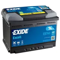 Автомобільний акумулятор EXIDE Excell 6СТ-74Ah АзЕ 680A (EN) EB740
