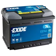 Автомобільний акумулятор EXIDE Excell 6СТ-74Ah АзЕ 680A (EN) EB740