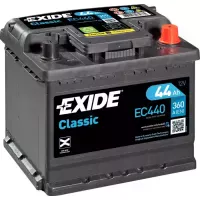 Автомобільний акумулятор EXIDE Classic 6СТ-44Ah АзЕ 360A (EN) EC440