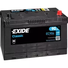 Автомобільний акумулятор EXIDE Classic 6СТ-90Ah АзЕ ASIA 680A (EN) EC904