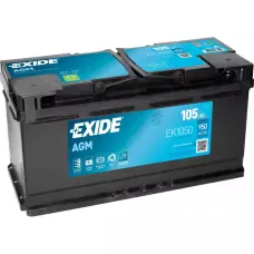 Автомобільний акумулятор EXIDE Start-Stop AGM 6СТ-105Ah АзЕ 950A (EN) EK1050