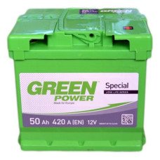Автомобильный аккумулятор GREEN POWER 6СТ-50Ah АзЕ 420A (EN)
