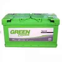 Автомобільний акумулятор GREEN POWER 6СТ-75Ah АзЕ 680A (EN)