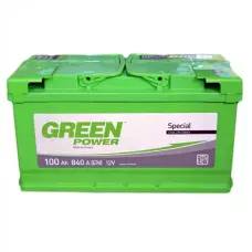 Автомобильный аккумулятор GREEN POWER 6СТ-100Ah АзЕ 840A (EN)