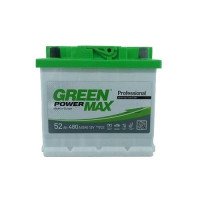 Автомобільний акумулятор GREEN POWER MAX 6СТ-52Ah Аз 480A (EN)