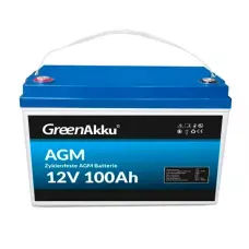 Аккумулятор тяговый GreenAkku AGM 100Ah Аз JM12-100