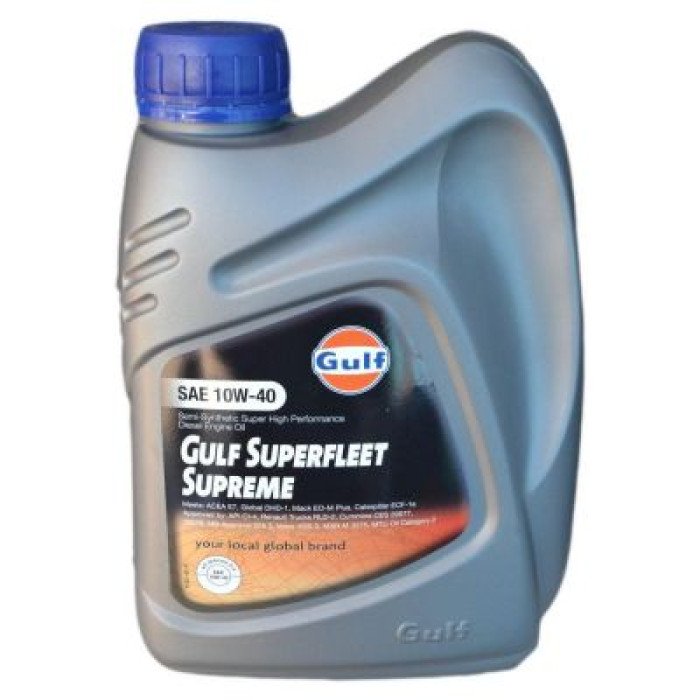 Автомобильное моторное масло GULF SUPERFLEET SUPREME 10W-40 1л