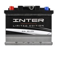 Автомобильный аккумулятор INTER limited edition 6СТ-50Ah Аз 480A inter24