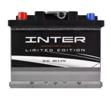 Автомобільний акумулятор INTER limited edition 6СТ-50Ah Аз 480A inter24
