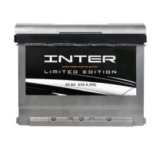 Автомобильный аккумулятор INTER limited edition 6СТ-65Ah Аз 650A inter25