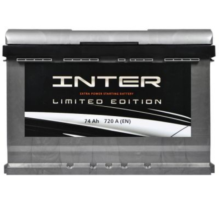 Автомобильный аккумулятор INTER limited edition 6СТ-74Ah Аз 720A inter33