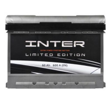 Автомобильный аккумулятор INTER limited edition 6СТ-60Ah Аз 600A inter5