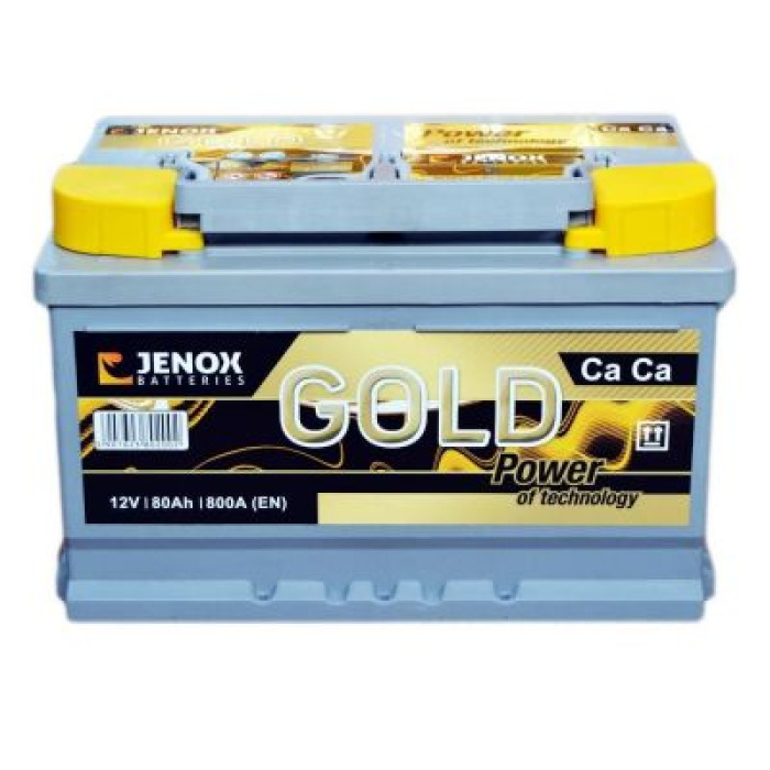 Автомобільний акумулятор JENOX Gold 6СТ-80Ah АзЕ 800A (EN) R077624ZN
