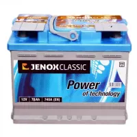 Автомобильный аккумулятор JENOX Classic 6СТ-78Ah АзЕ 740A (EN) R074624AC1 2018