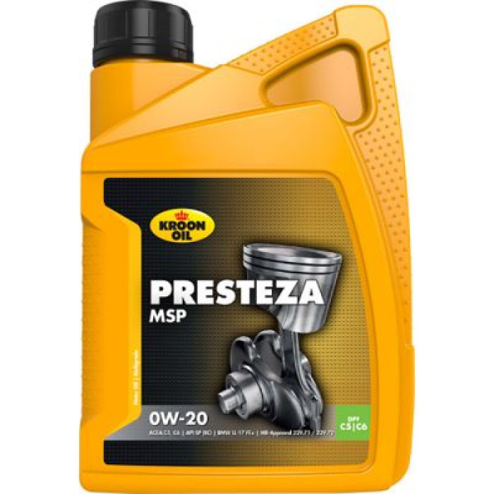 Автомобільна моторна олива KROON OIL Presteza MSP 0W-20 1л