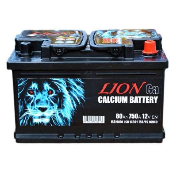 Автомобільний акумулятор Lion 6СТ-80Ah АзЕ 750A (EN) R075624UN
