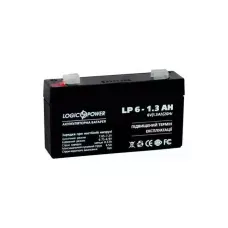 Аккумулятор тяговый Logic Power 1.3Ah 6V LP 6-1.3