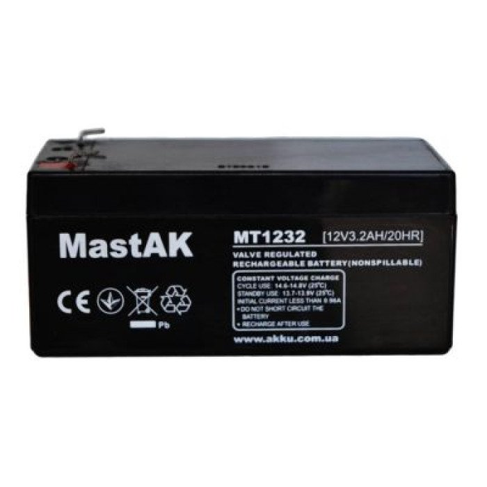 Акумулятор тяговий MastAK AGM 3.5Ah 12V MT1235
