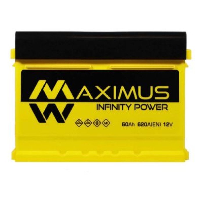 Автомобільний акумулятор MAXIMUS MF (L2B) 60Ah 620A R+ (h=175) 5602840