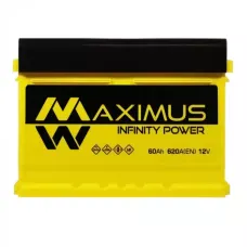 Автомобільний акумулятор MAXIMUS MF (L2B) 60Ah 620A R+ (h=175) 5602840