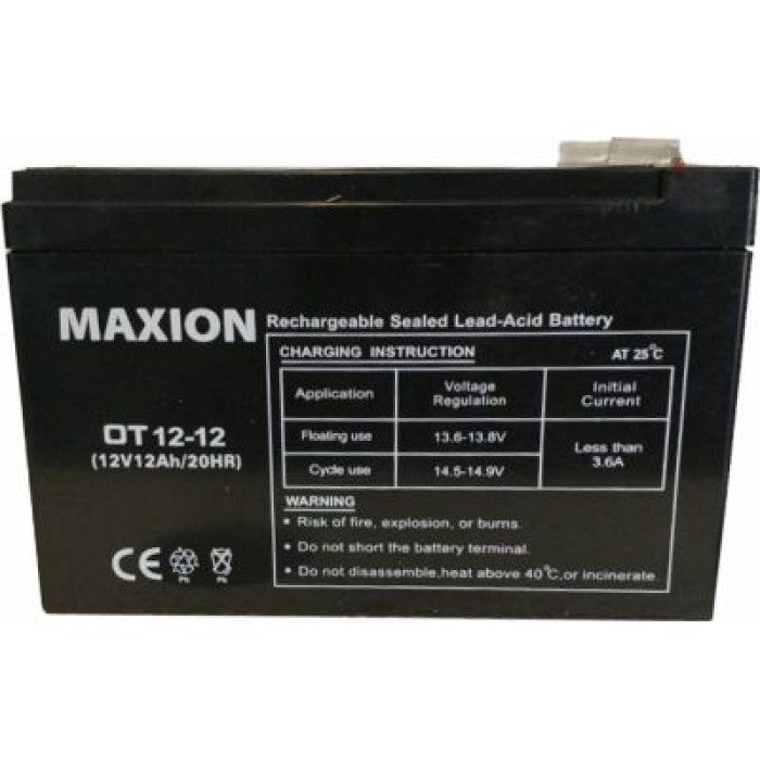 Акумулятор тяговий MAXION 12Ah 12V OT 12-12