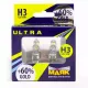 Автолампа МАЯК Ultra Gold +60% комплект (PK22s, H3, 12V, 55W) MK 82320G+60