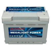 Аккумулятор тяговый стационарный Megalight AGM 75Ah АзЕ 12V Megalight 75