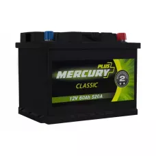 Автомобільний акумулятор MERCURY CLASSIC Plus 6СТ-60Ah АзЕ 520A (EN)