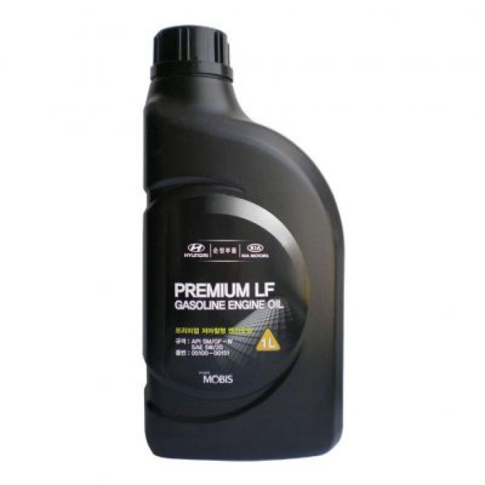 Автомобильное моторное масло MOBIS Hyundai/KIA Premium LF Gasoline Engine Oil 5W-20 1л 05100-00151