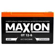 Акумулятор тяговий MAXION AGM 12Ah Аз 12Ah 6V mx6v12