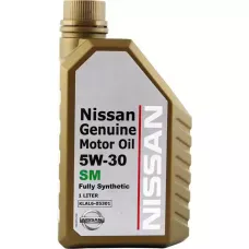 Автомобильное моторное масло NISSAN Genuine Motor Oil SM 5W-30 1л KLAL605301