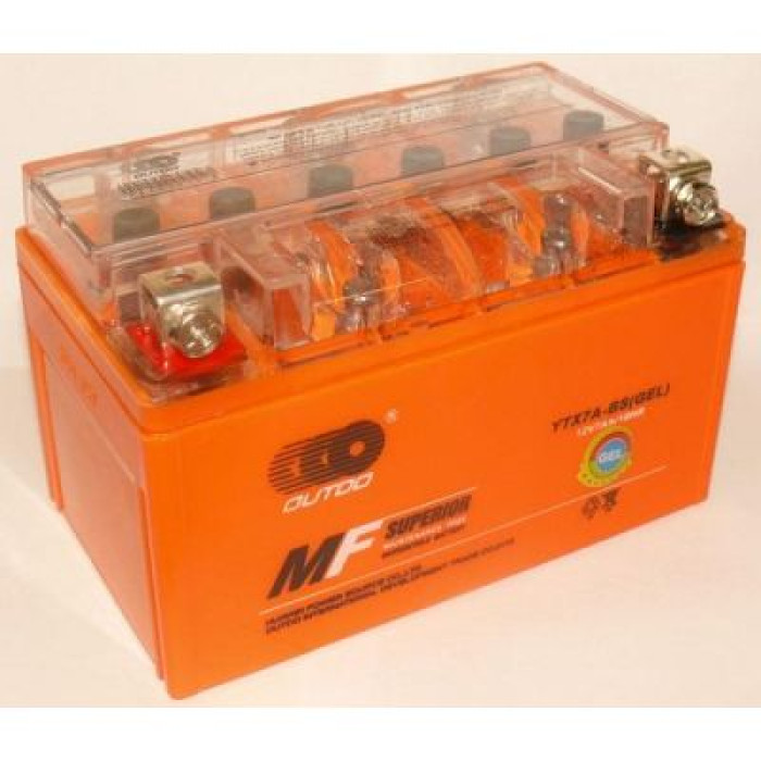 Мото аккумулятор Outdo GEL 6СТ-7Ah Аз 12В 90А (EN) YTX7A-BS GEL