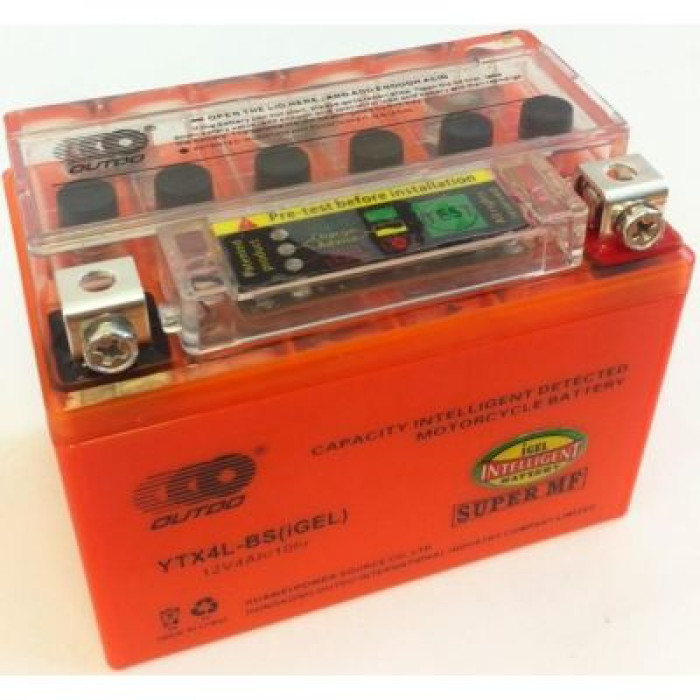 Мото аккумулятор Outdo 6СТ-4 Gel (YTX4L-BS) 12V