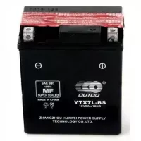 Мото аккумулятор Outdo 6СТ-6Ah АзЕ 12В 100А (EN) YTX7L-BS