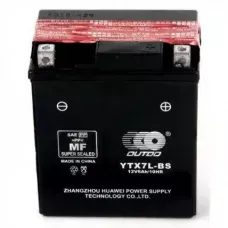 Мото аккумулятор Outdo 6СТ-6Ah АзЕ 12В 100А (EN) YTX7L-BS