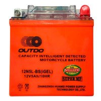 Мото акумулятор OUTDO 12N GEL 5Ah Ев АзЕ 65А (EN) 12N5L-BS GEL