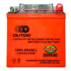 Мото аккумулятор OUTDO 12N GEL 5Ah Ев АзЕ 65А (EN) 12N5L-BS GEL